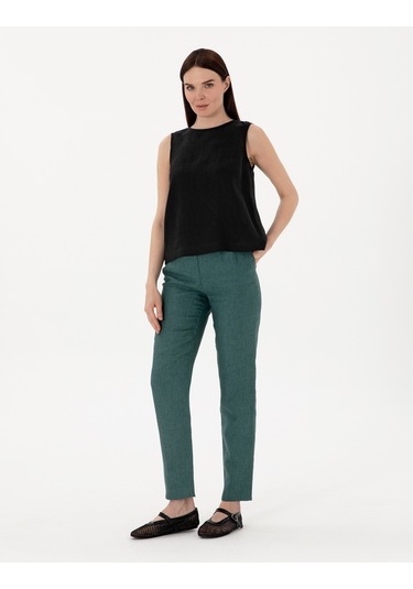 Pierre Cardin Kadın Siyah Kısa Kollu Bluz 50309346-vr046