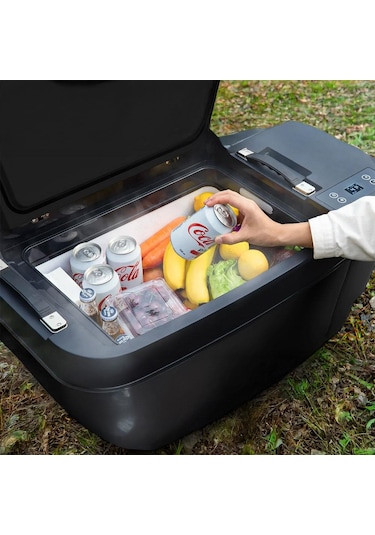 Acopower T35 12/24volt 33litre Tesla Model Y İle Uyumlu Kompresörlü Outdoor Oto Buzdolabı