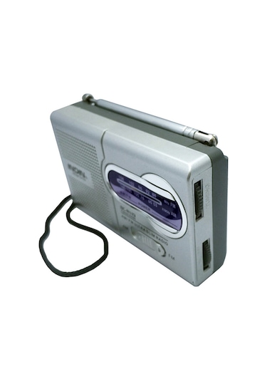 Lemestar Indın Bc-r119 Gümüş Gri Mini Radyo - Am/fm Çift Bant, Taşınabilir, Gömülü Hoparlör, 3.5mm Kulaklık Bağlantısı, 2xaa Pil İle Çalışır Pil Dahil Değil