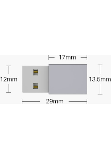 Ally MH-301 Usb To Type-C Dişi Çevirici Dönüştürücü Adaptör-Gri