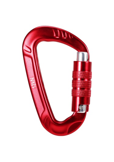 Maiyame 7075 Alüminyum 12kn Dayanıklı D-karabiner, Tırmanma İçin 2 Adet Set, Kırmızı Çok Renkli