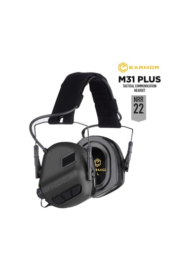 Opsmen Earmor M31 Plus Elektronik Atış Kulaklığı Kulak Koruma Black Siyah