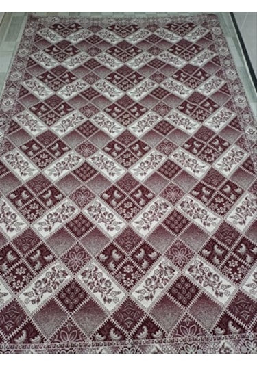 Savan Dokuma Halı Örtüsü 6m² 200 300cm Kale Bordo1 Bordo