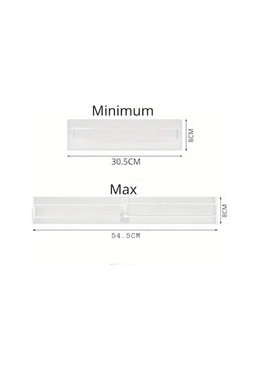 Akrilik Ayarlanabilir Çekmece Bölücü Düzenleyici Organizer 8 Adet Diğer