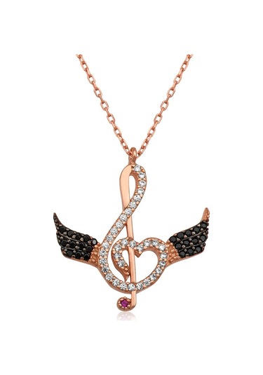 Gümüş Sol Anahtarı Kolye