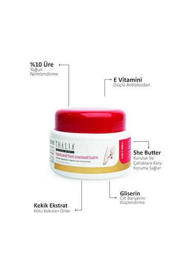 Thalia Üre & Shea Butter İçerikli Onarıcı El veAyak Çatlak Balmı 100 ML