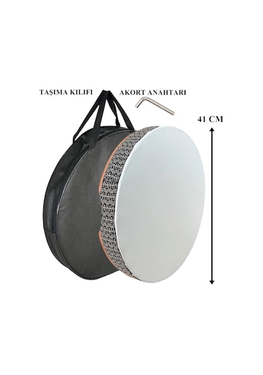 Bs41 Ayarlı Pvs Bendir 41 Cm Kılıf Ve Akort Anahtarı Hediyeli