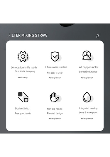 Elektrikli Balık Kazıyıcı Su Geçirmez Kireç Temizleme Aletleri Temizleyici Beyaz Beyaz