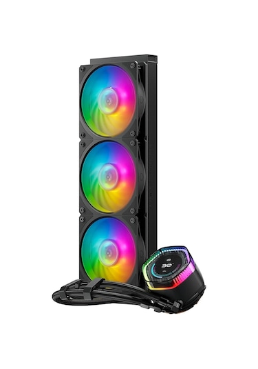 Cooler Master Masterliquid 360 Ion Lcd Argb 360 Mm Intel 1700p -amd Uyumlu Sıvı Soğutucu