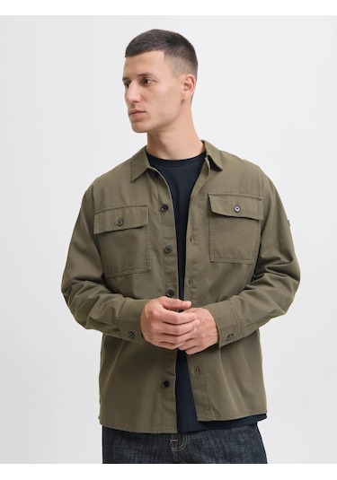 Jack&jones Jcogrid Classic Erkek Gömlek 12284219 Yeşil