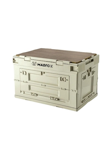 Katlanabilir Kamp Saklama Kutusu - 60 Lt - Madfox - Haki - 547304