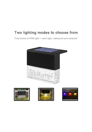 Sones 6 Pcs Led Güneş Enerjili Güverte Işığı Su Geçirmez Bahçe / Ev / Araba Yolu / Merdiven / Dış Duvar