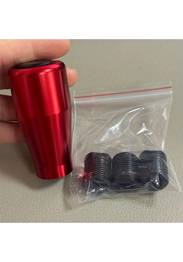 Xuweiwei Mavi 5 Vites Manuel Vites Topuzu Aluminyum Abs Kısa 7cm 3 Adaptörlü