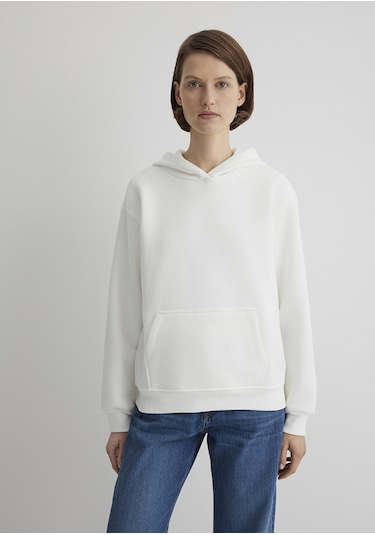 Mavi - Kapüşonlu Beyaz Basic Sweatshirt 167299-70057 Beyaz