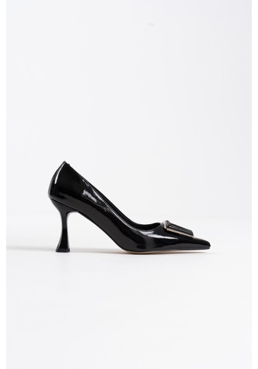 Nora Kadın Siyah Rugan Ayakkabı Muhtelif