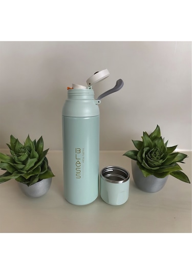 Prettify Yüksek Yalıtımlı Paslanmaz Çelik Bardaklı Sıcak/Soğuk Termos 700 ML