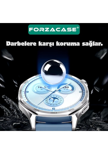 Forzacase Huawei Watch Gt5 Pro 46mm İle Uyumlu Temperli Kırılmaz Cam Ekran Koruyucu - Fc861 Şeffaf