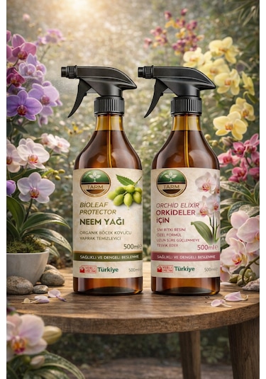 Orkide Bitki Besini Ve Neem Yağı İkili Bakım Seti 2 L - 1 L - 1 L - 500 ML