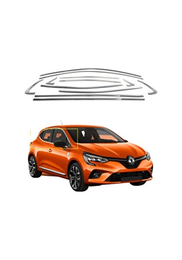 Renault Clio 5 Full Krom Seti 25 Parça 2019 Ve Üzeri Paslanmaz Çelik