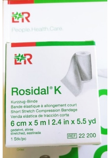 LR Rosidal K Elastik Bandaj Kompresyon Bandajı 6 CM x 5 M 10 Adet