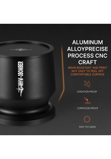 Wezone 58mm Gri Kahve Toz Alma Kabi Seti - 304 Çelik, Kafeterya Tutucu Uyumlu, Toz Dağıtıcı, Alüminyum, 50g Kapasite, Üçlü Parça Diğer