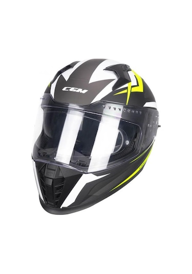 Cgm 311G Blast Sport Kapalı Kask Mat Siyah Sarı