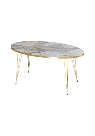 Orta Sehpa Elips Gold Efes Tel