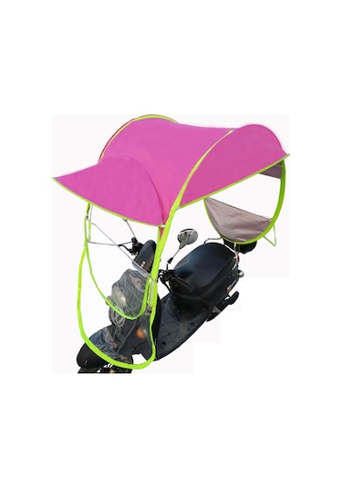 Motor Ve Scooter İçin Su Geçirmez Koruma Güneşlik Tente Pembe