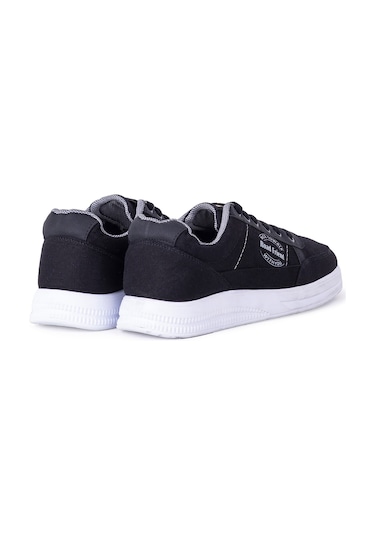 Ghattix Erkek Keten Sneaker Yazlık Mevsimlik Ayakkabı Siyah Siyah Siyah Siyah