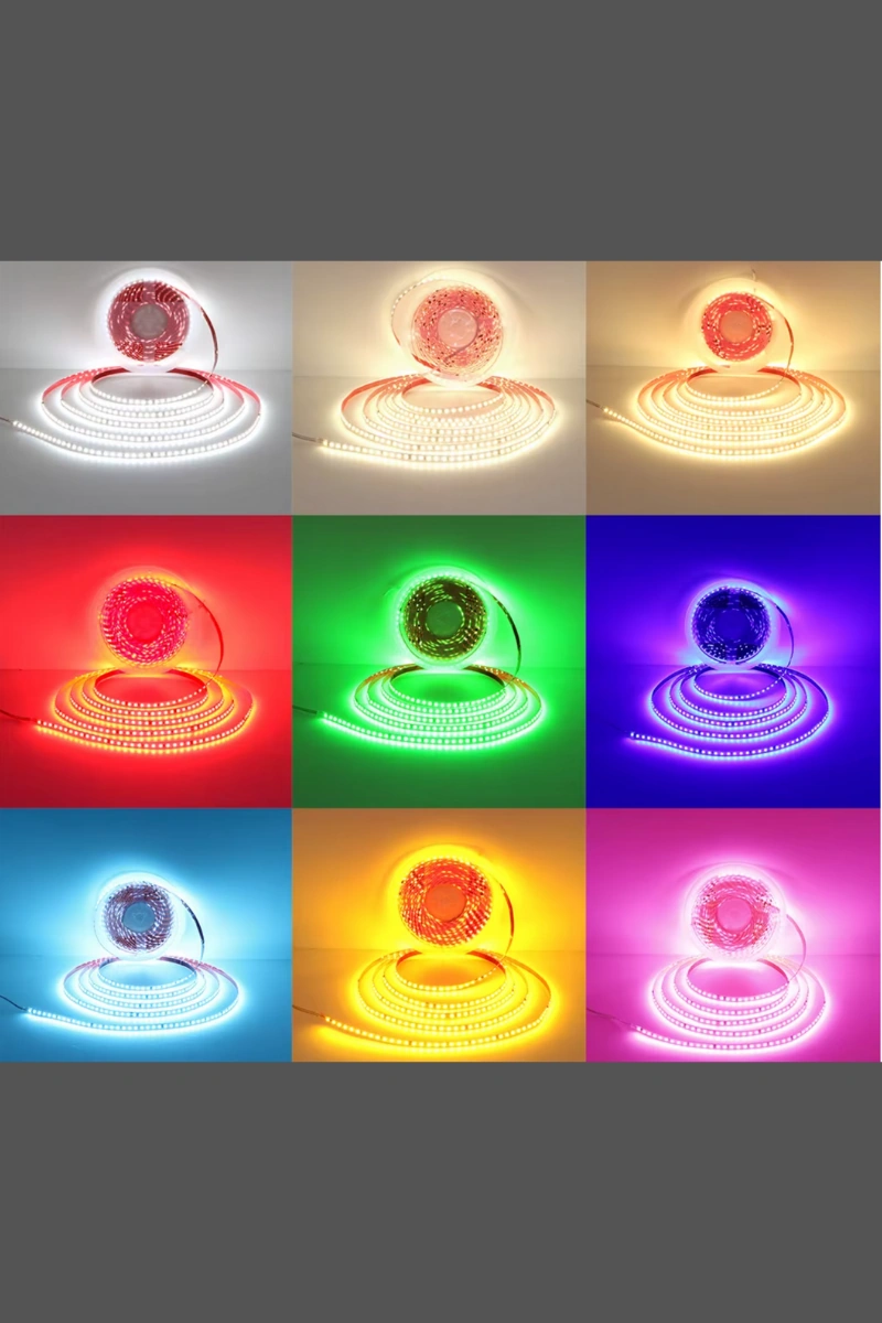 220 Volt Şerit Led Dim Edilebilir 10 Cm De Bir Kesilebilir Sarı Amber Ip65 Şerit Led 5 Metre
