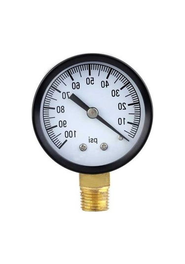 Besthome1 0-100 Psı Pirinç Bağlantılı Su Basınç Göstergesi, Kuyu Pompası Havuz Filtresi İçin