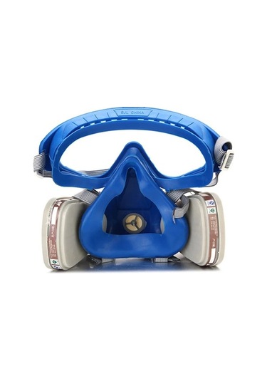 Trendooze Gaz Kapsamlı Boya Kimyasal Maskesi Ve Gözlük Seti