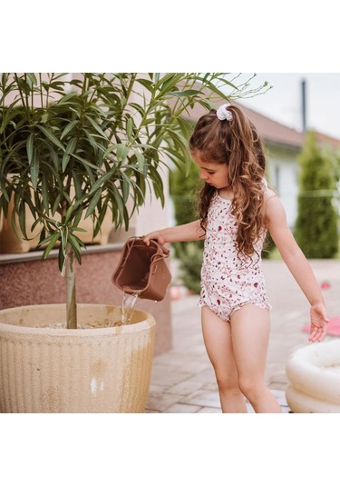 Nuuroo Anne Fırfırllı Uv Korumalı Kız Mayo Etnik Nu405 Çok Renkli