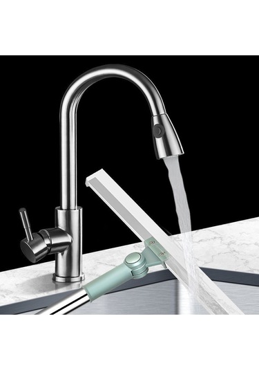 Xiyyadms "pratik Silikonlu Yer Süpürgesi - 180 Ayarlanabilir Uzatma Sapı İle Hızlı Ve Kolay Temizlik" Yeşil