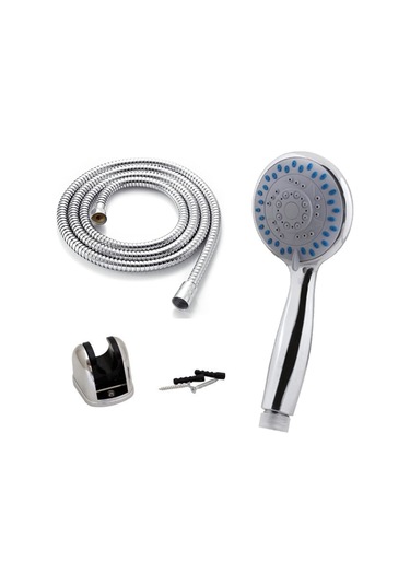 Qianfan 3 Fonksiyonlu Duş Seti - Mafsallı Askılı Spiral Siyah