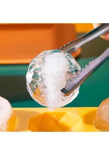 13 Bölmeli Kristal Tasarım Buz Topu Yapma Kalıbı Al4340 Yeşil