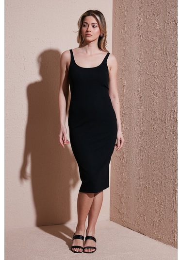 Fashion Friends Bayan Elbise 25y0299k1 Siyah Siyah Fashion Friends Bayan Elbise 25y0299k1 Siyah Siyah