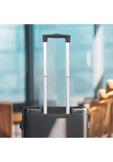 Homyl Seyahat Bagaj Çekme Çubuğu Arabası Çantası 50cmx16cmx4cm Siyah