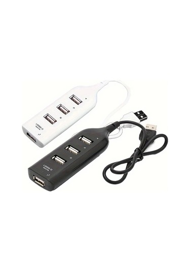 Fochsia 1 Adet Hızlı 4 Port Usb 2.0 Hub Dağıtıcı Mikro Usb Çoklu Bağlantı Noktası Adaptörü Beyaz