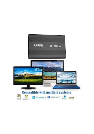 3.5 İnç Sata Usb 3.0 Harici Harddisk Hdd Kutusu