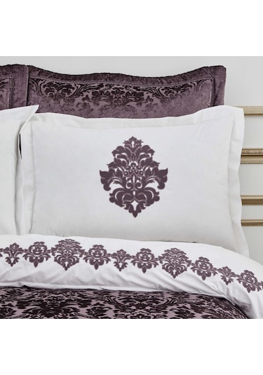 Karaca Home Volante Mürdüm Perde 12 Parça Çeyiz Seti Mürdüm