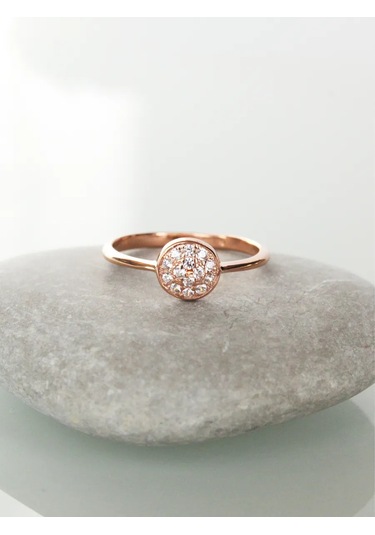 Alda Gümüş, Yaldızlı Ve Zirkon Taşlı Yüzük 103539164 Altın