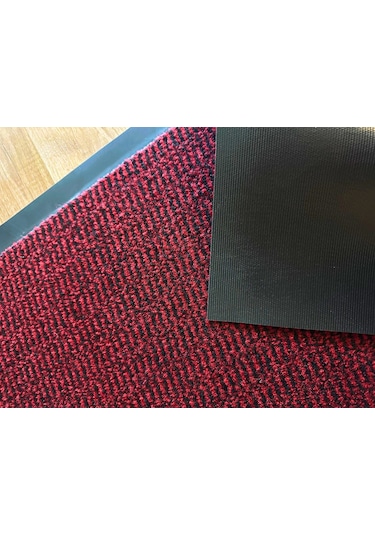 Kapı Önü Paspas Nem Alıcı Paspas 80x120 Cm Bordo