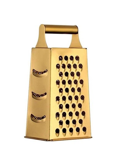 Createtech 4 Taraflı Mutfak Grater - Paslanmaz Çelik Sebze Dilimleyici - Rastgele Renk Rastgele Renk