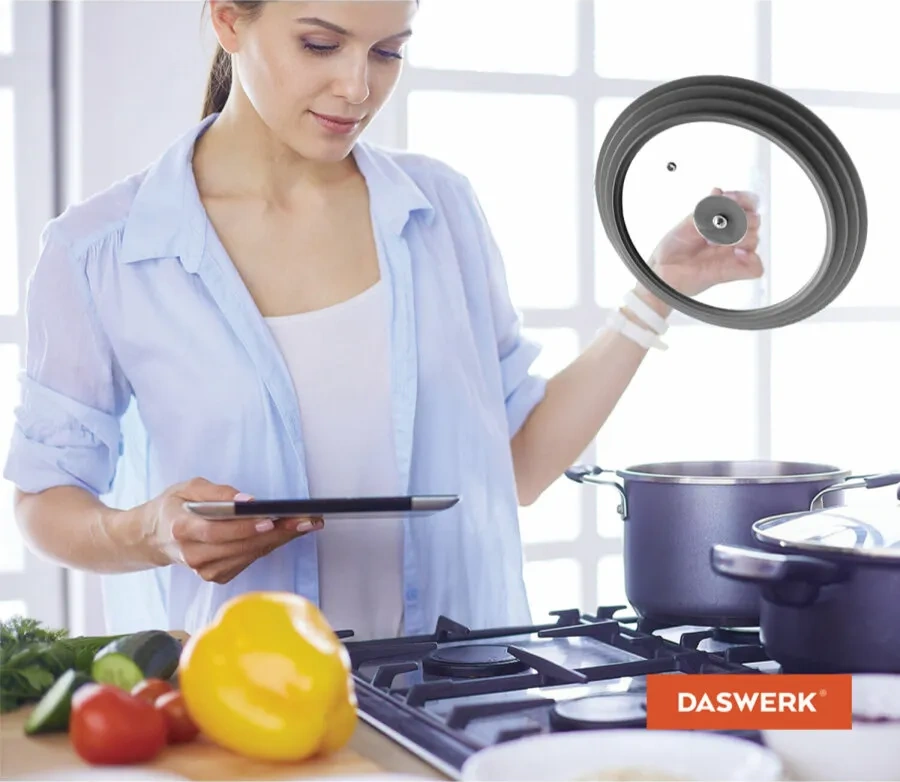 Daswerk 24-26-28 Cm Tava İçin Evrensel Silikon Kapak 41672355 Diğer