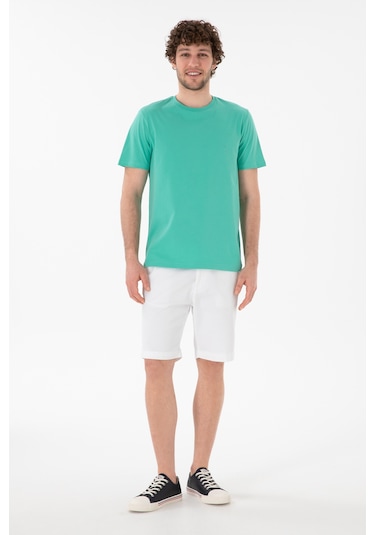 U.S. Polo Assn. Erkek Regular Fit Bisiklet Yaka Mint Basic Tişört 50305928-VR090 U.S. Polo Assn. Erkek Regular Fit Bisiklet Yaka Mint Basic Tişört 50305928-VR090
