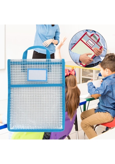 Suntek Organize Mavi Için Taşıma Saplı Çanta Örgü Saklama Diğer