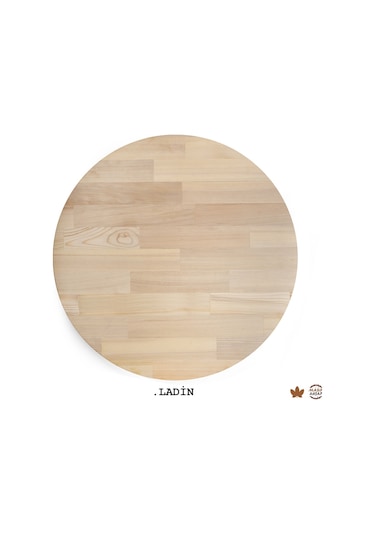 Yuvarlak Ahşap Plaka Masa Ve Sehpa Tablası