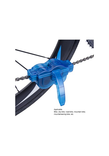 Fosenze Bisiklet Zincir Temizleme Seti - 2 Küçük Fırça + 1 Zincir Yıkama Aleti + 1 Büyük Mavi Fırça İle Bisiklet Bakımı Ve Onarımı, Hızlı Ve Verimli Temizlik Diğer
