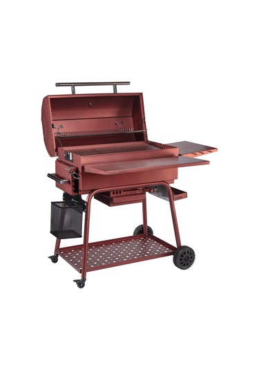 Igrıll Barbekü Elite 740 Mm Kömürlü Mangal Kırmızı